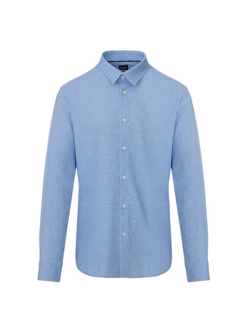 Stretch jersey shirt with melange effect BOSS | 50533574 P-ROAN-KENT-C1-233.450